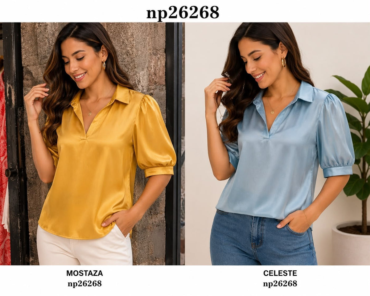 Blusa de manga corta-NP26268
