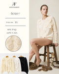 Suéter con flores-6010#