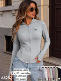 Chaqueta deportiva con capucha y cierre-A5252