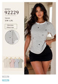 Playera con estampado de corazones-92229