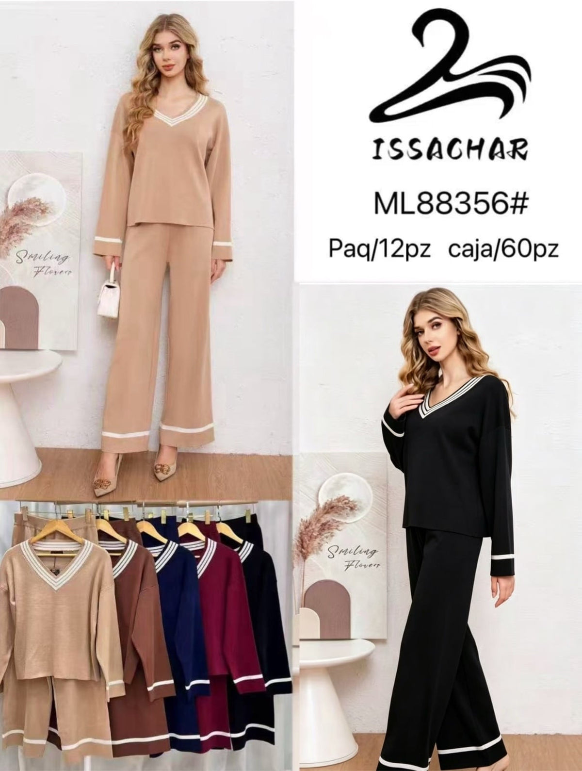 Conjunto de suéter y pantalón-ML88356#