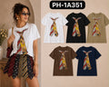 Playera estampada de corbata-PLA-PH-1A351