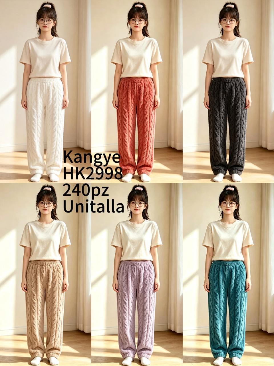 Pantalones de peluche-HK2998