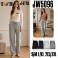 Pantalón deportivo de ajuste holgado con cordón-S-JW5096