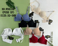 Sujetador Push-up con tirantes brillantes-W3810B