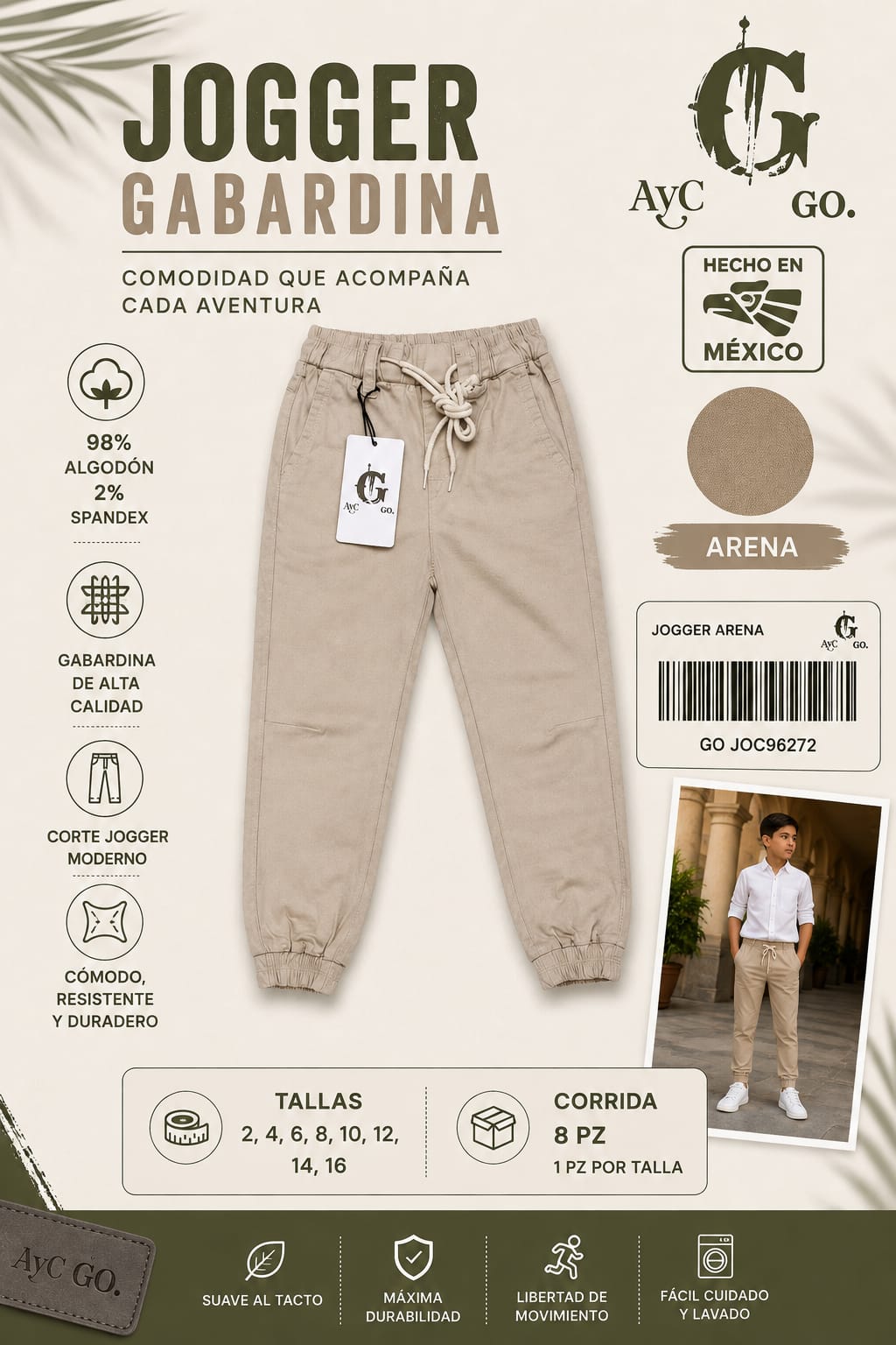 Jogger Gabardina-GO JOC96272