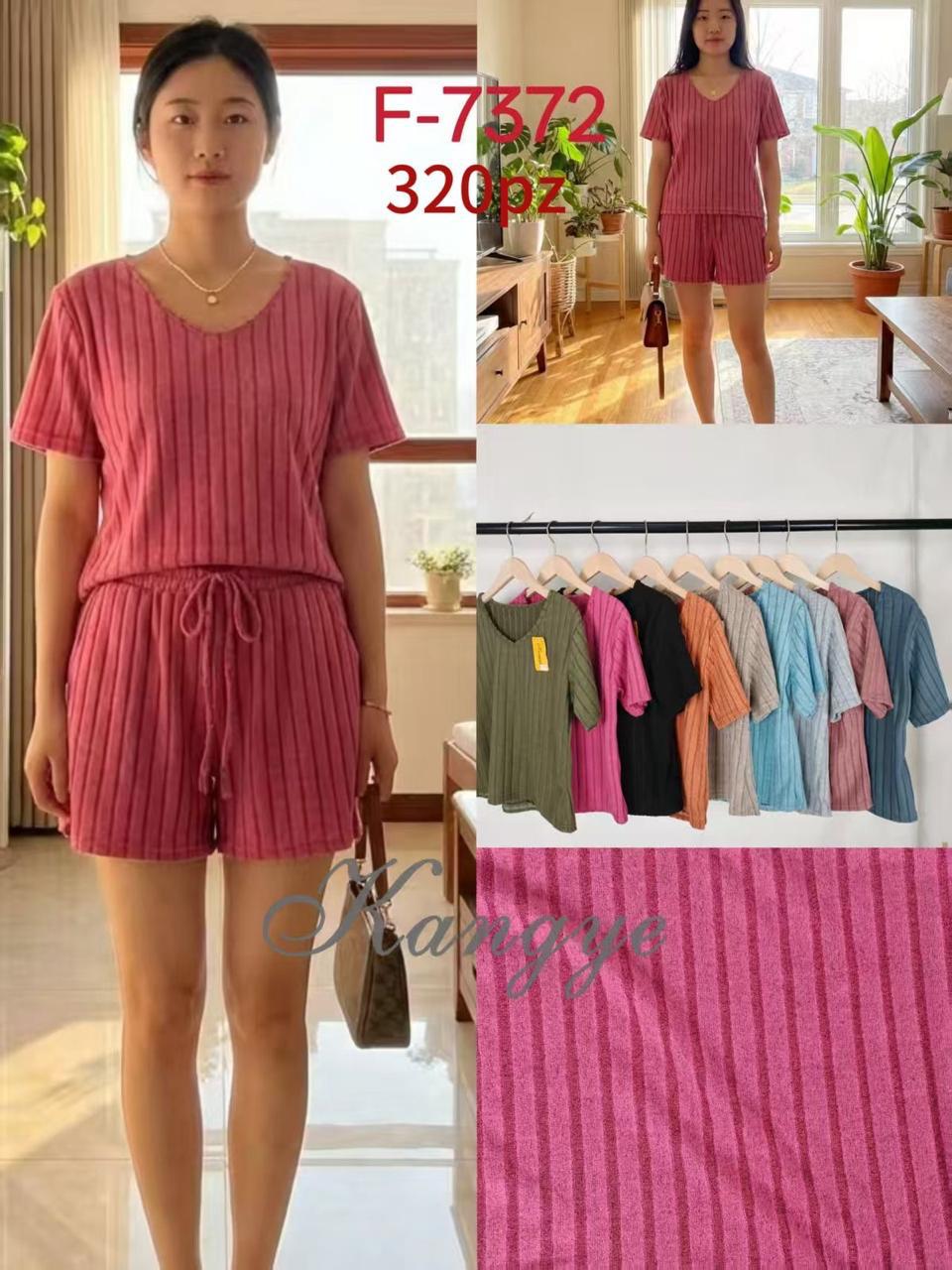 Conjunto de playera y shorts-F-7372