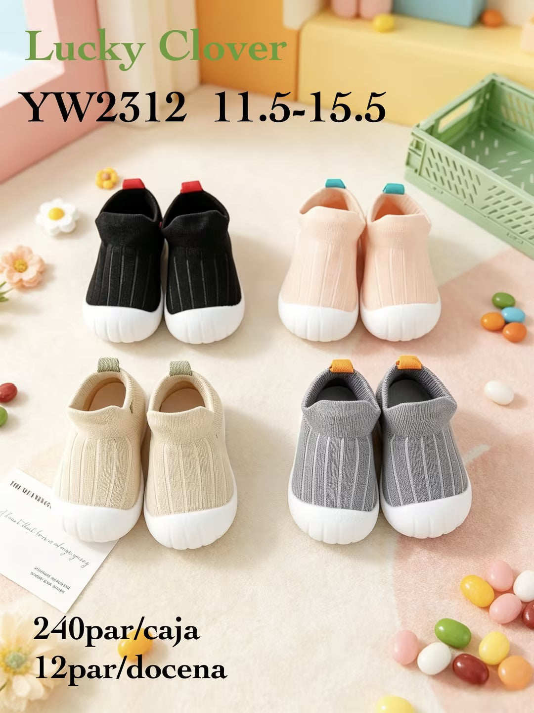 Zapatos tipo calcetín para bebé-YW2312