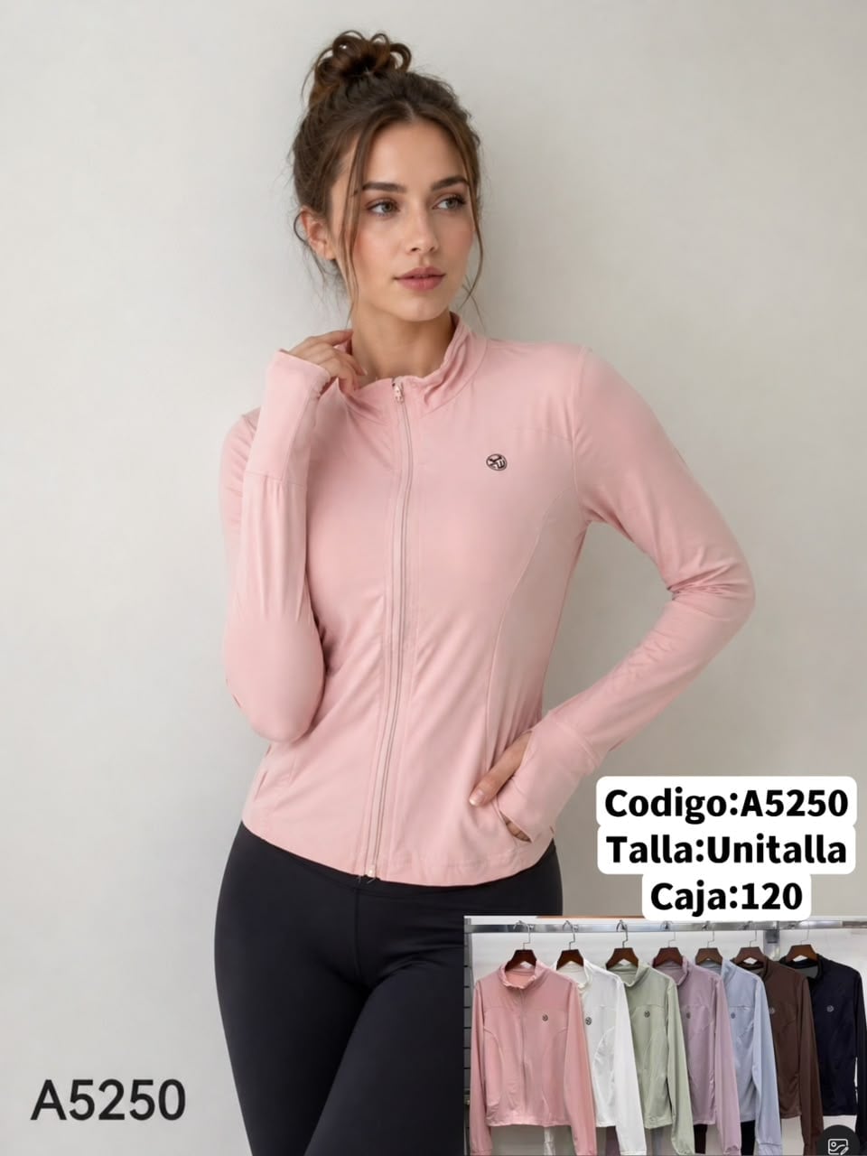 Chaqueta deportiva con cierre-A5250