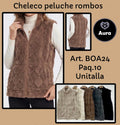 Chaleco peluche rombos-BOA24