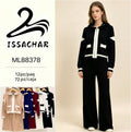 Conjunto de suéter con cierre y pantalón-ML88378