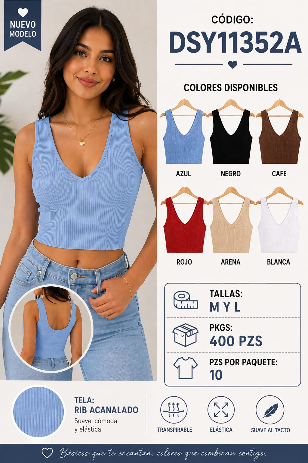 Top de rib acanalado-DSY11352A