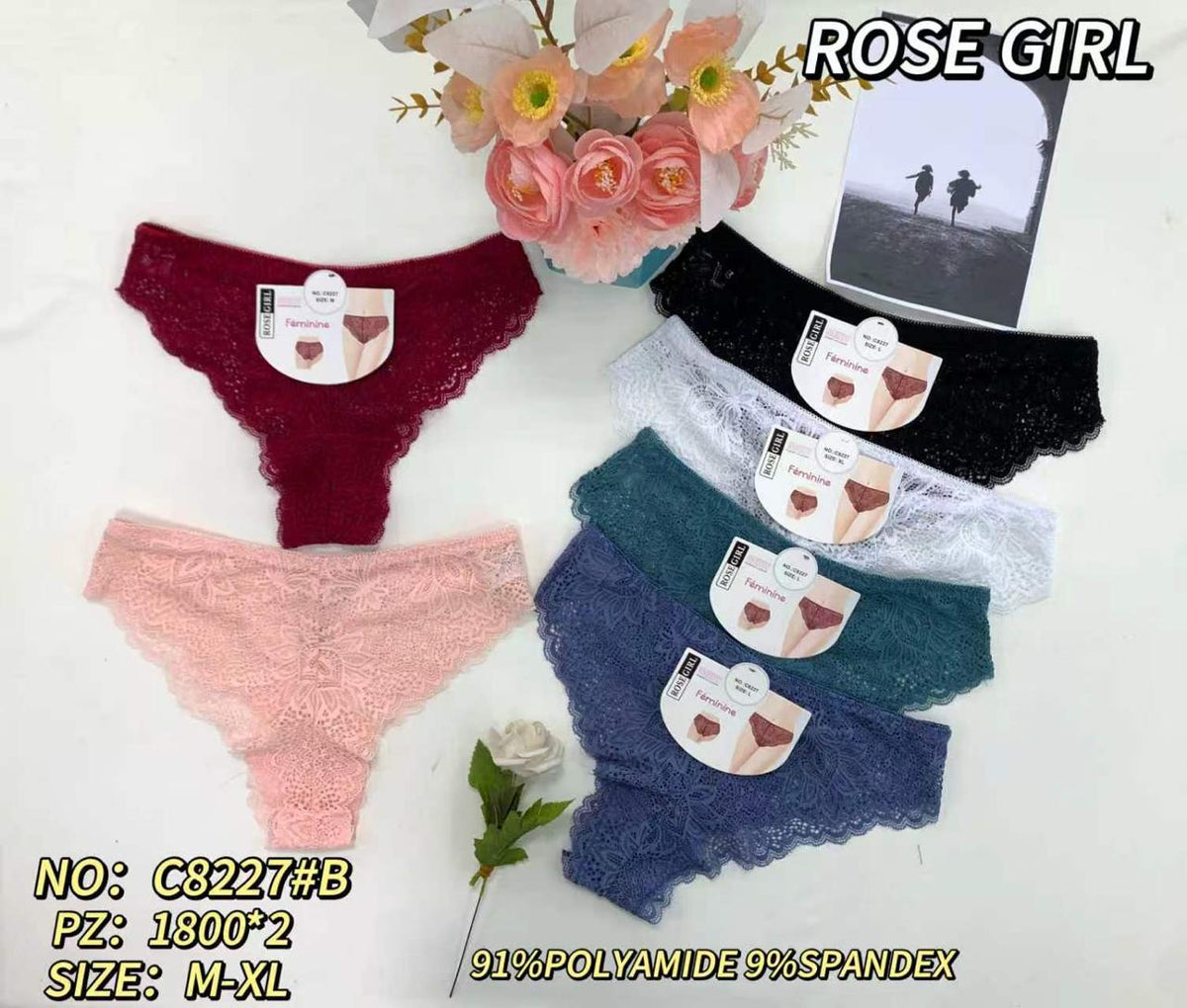 Braguitas de encaje-C8227#B