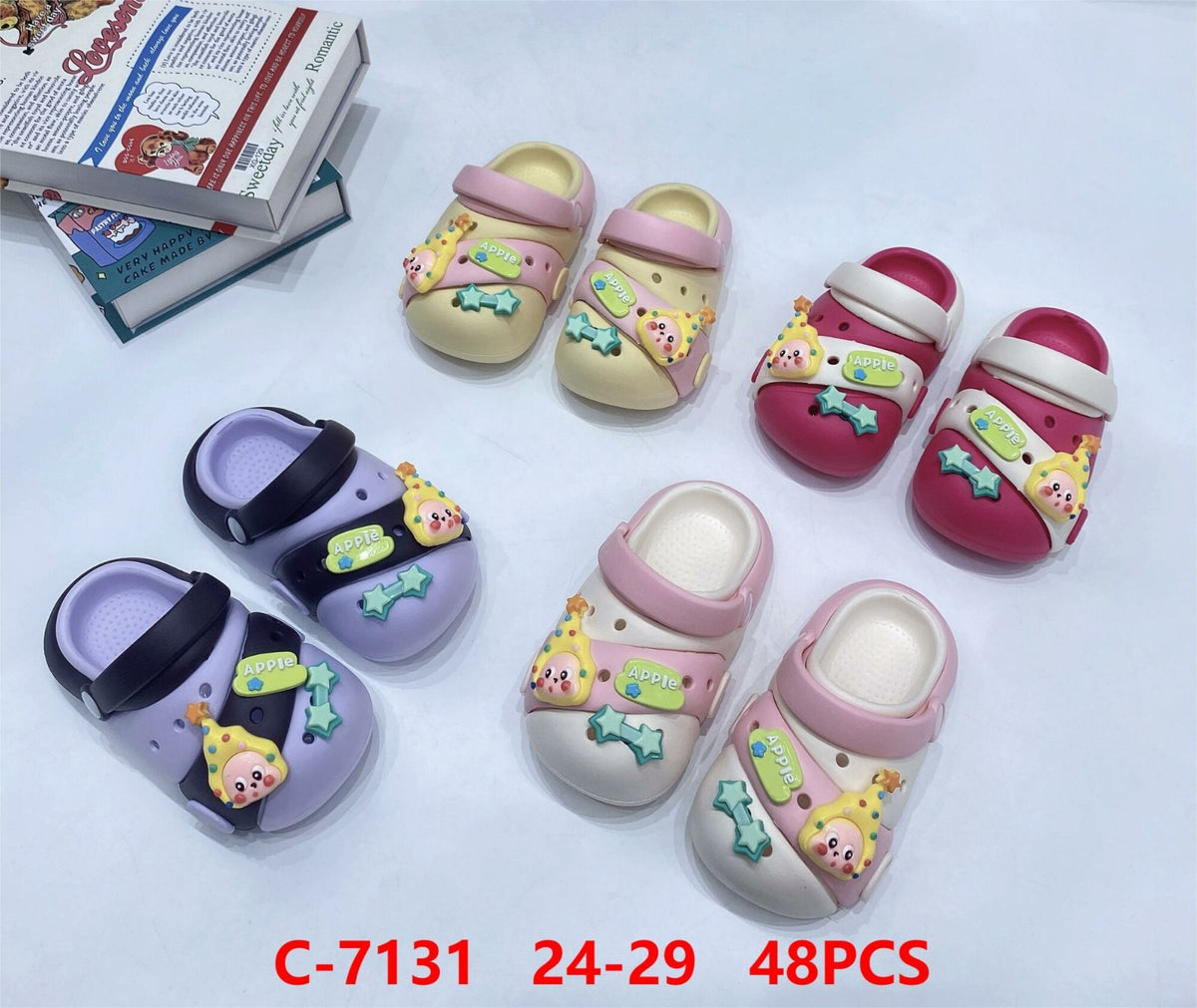 Sandalias infantiles con adornos-C-7131