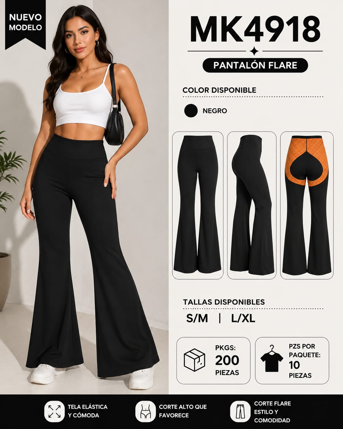 Pantalón Flare-MK4918