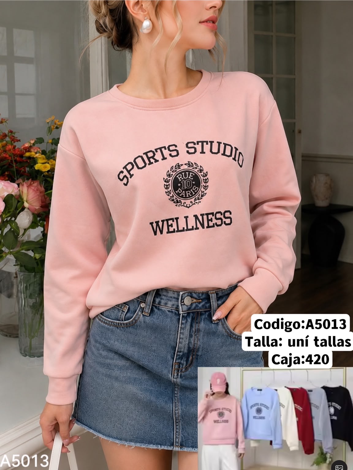 Sudadera estampada-A5013