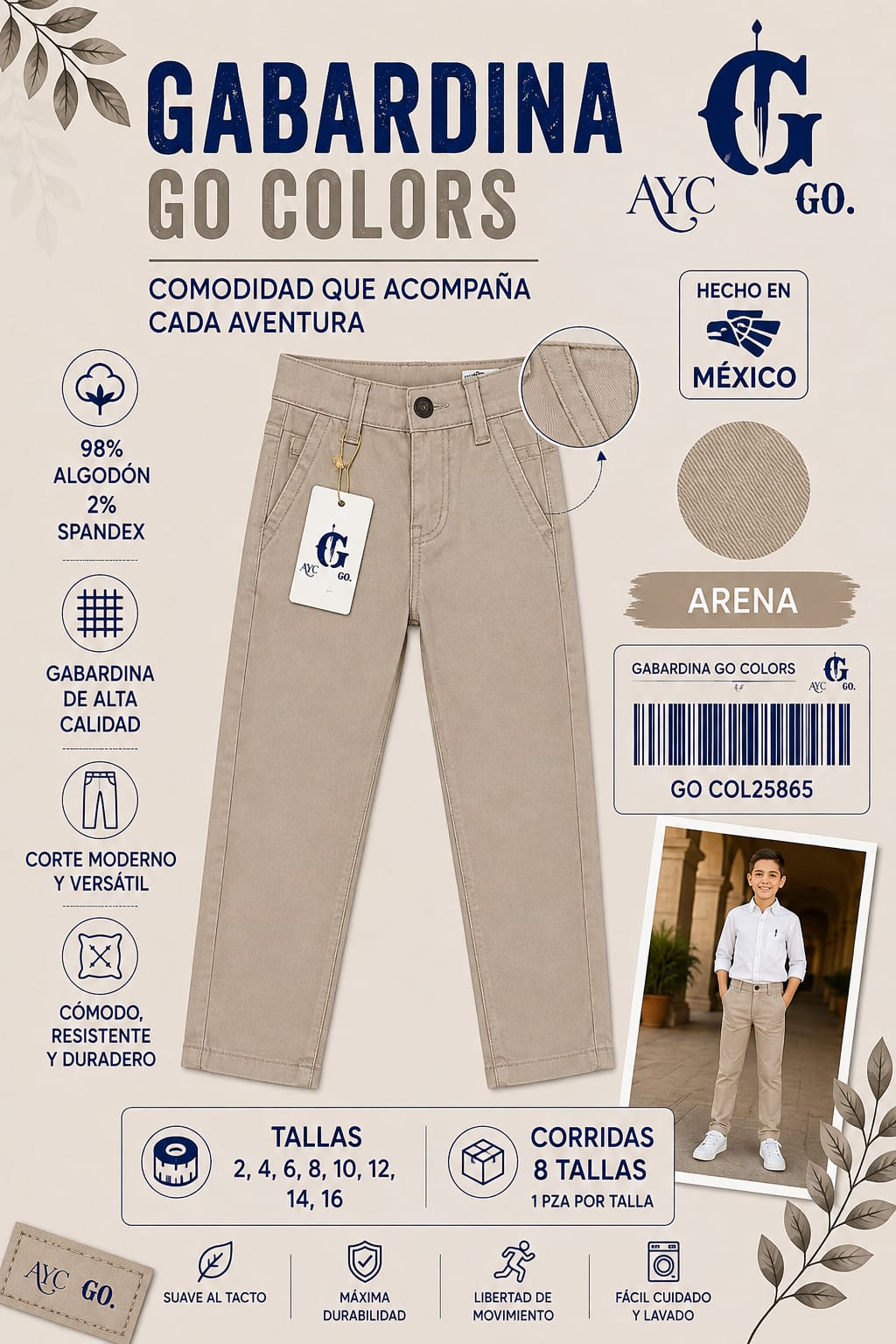 Gabardina Go Colors-GO COL25865