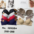 Sujetador con estampado de lunares-H025B#