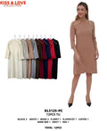 Vestido con botones decorativos-KL3125-PC