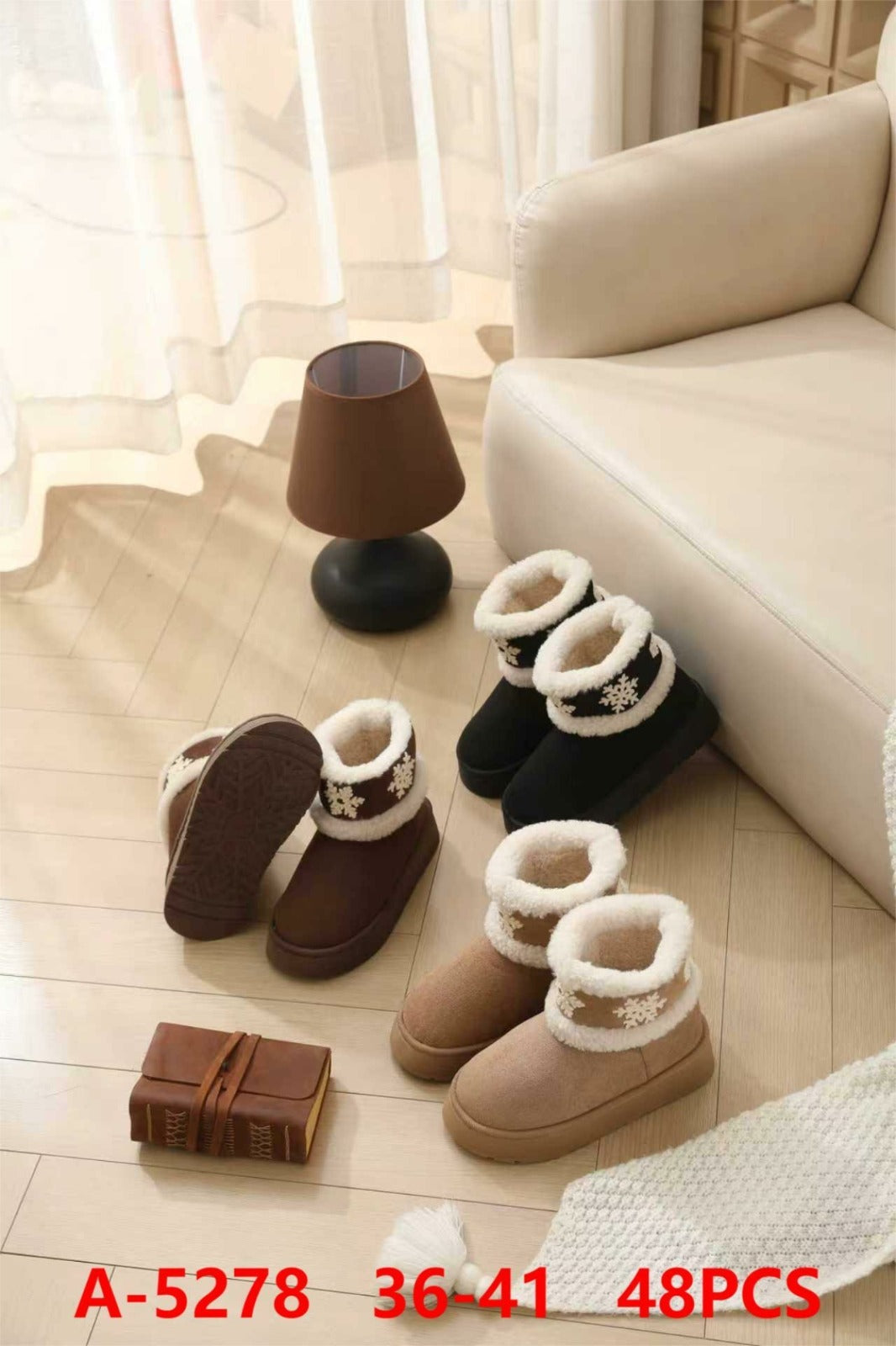 Botas de invierno con forro de borrego-A-5278