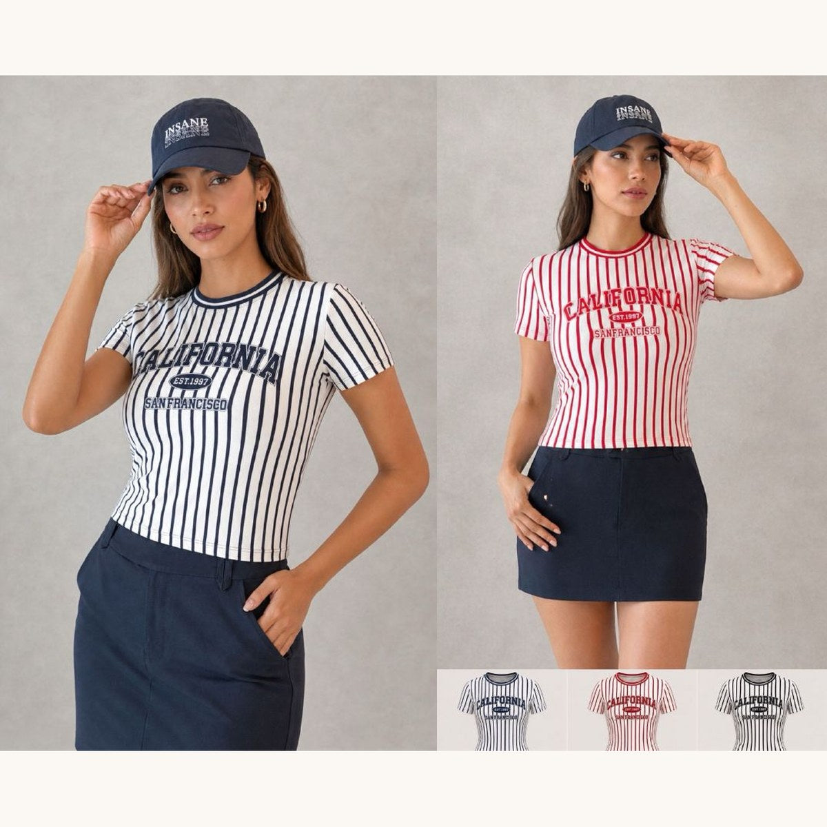 Playera Rayada California-CL10316