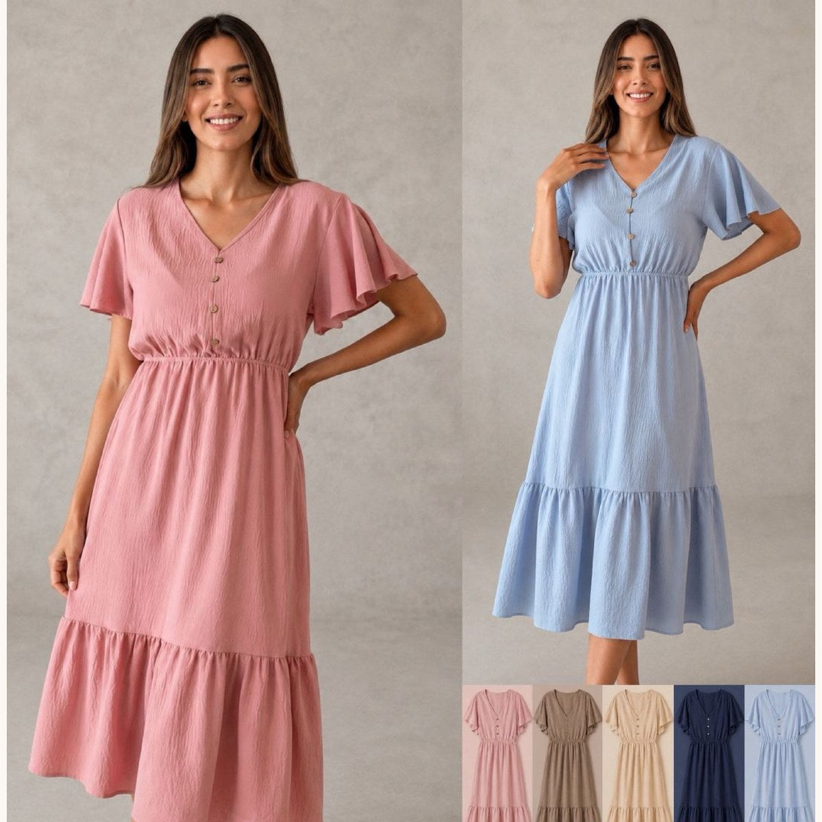 Vestido Liso Olanes-DAN550