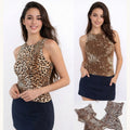 Blusa Animal Cuello Ojal-LW90926