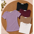 Playera Manga Corta Cuello Redondo-MTT788
