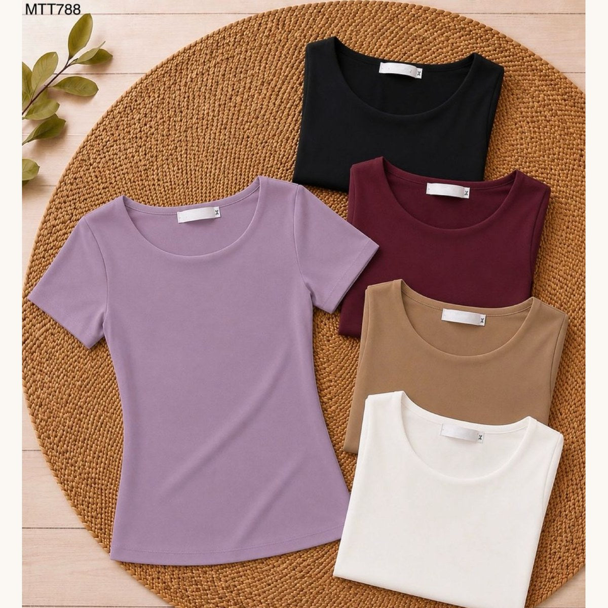 Playera Manga Corta Cuello Redondo-MTT788