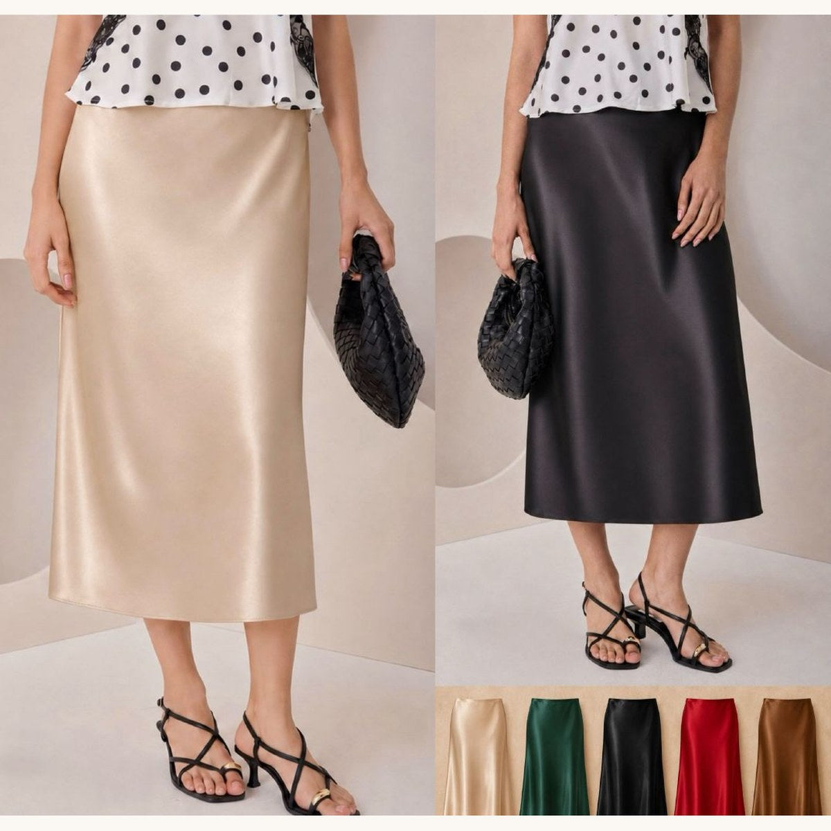 Falda Satin-NFF3808