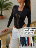 Body con encaje-A5069
