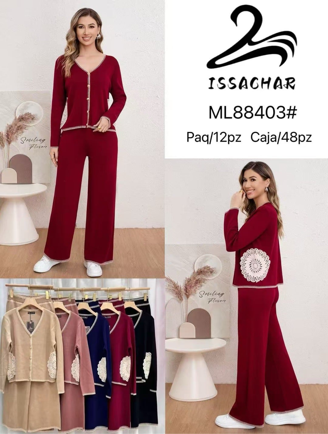 Conjunto de suéter y pantalón-ML88403#
