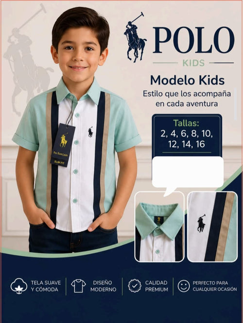 Camisa Polo Kids-CMC-115