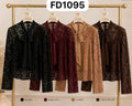 Blusa de encaje con lazo-FD1095