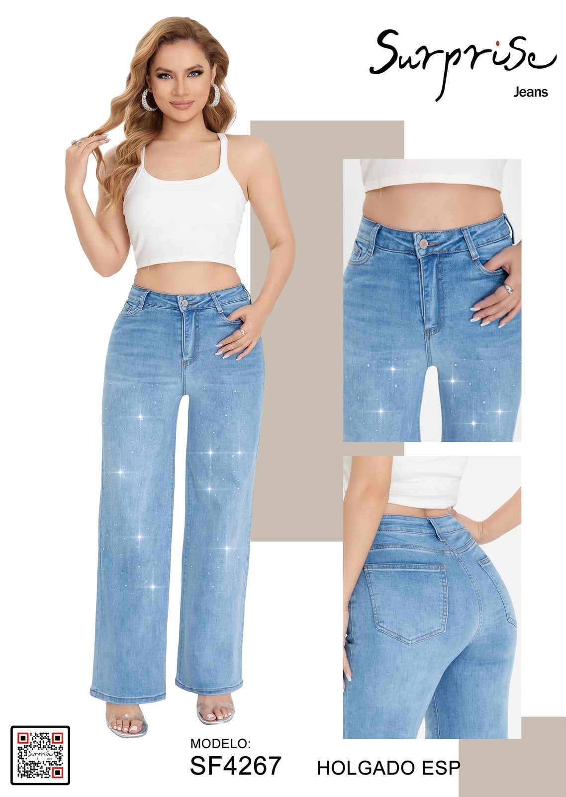 Jeans holgados especial Surprise-SF4267