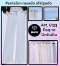 Pantalón rayado afelpado-6133