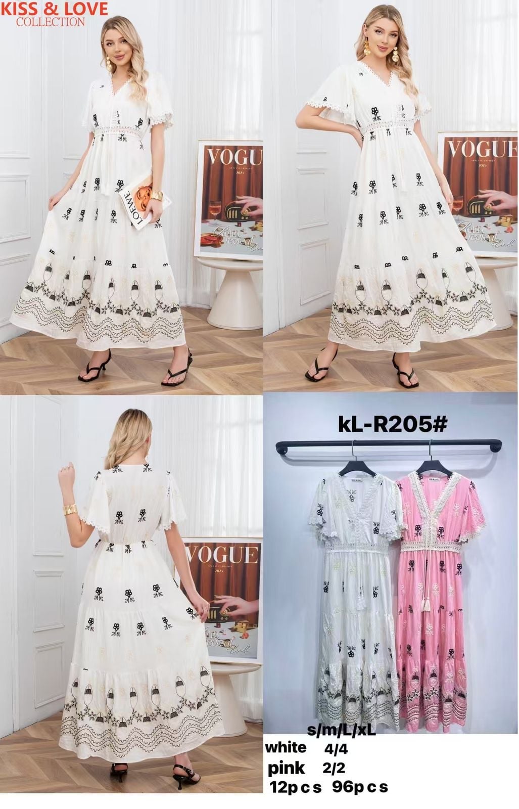 Vestido con bordados-kL-R205#