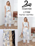Conjunto de chaleco y pantalón estampado-L1118#