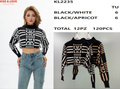 Suéter crop top geométrico-KL2235