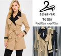 Trench coat con cinturón-T610#