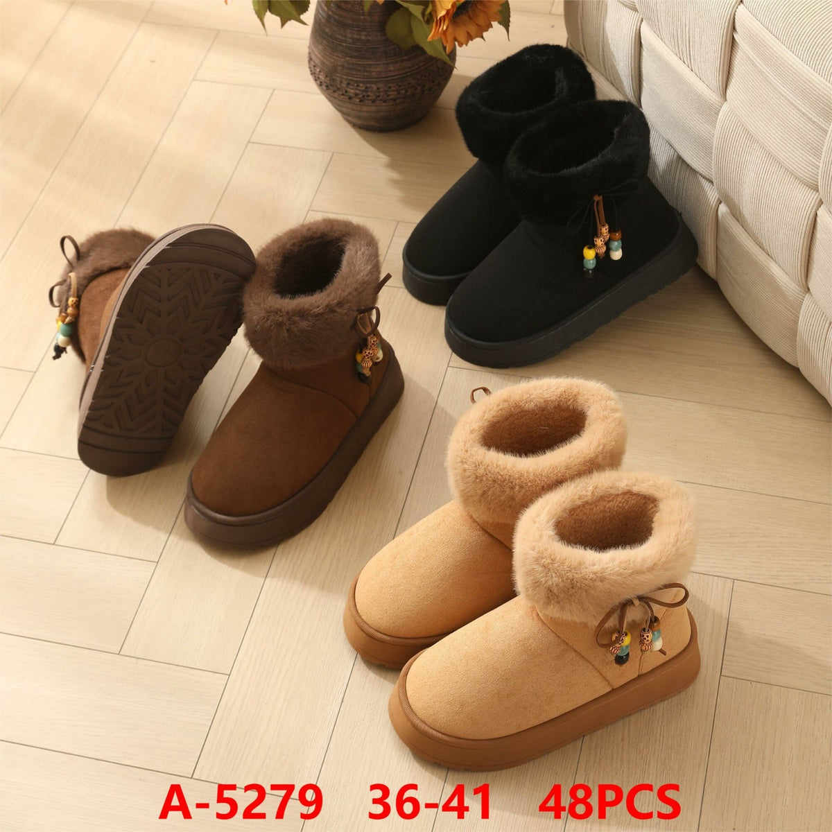 Botas de invierno con forro de pelo-A-5279