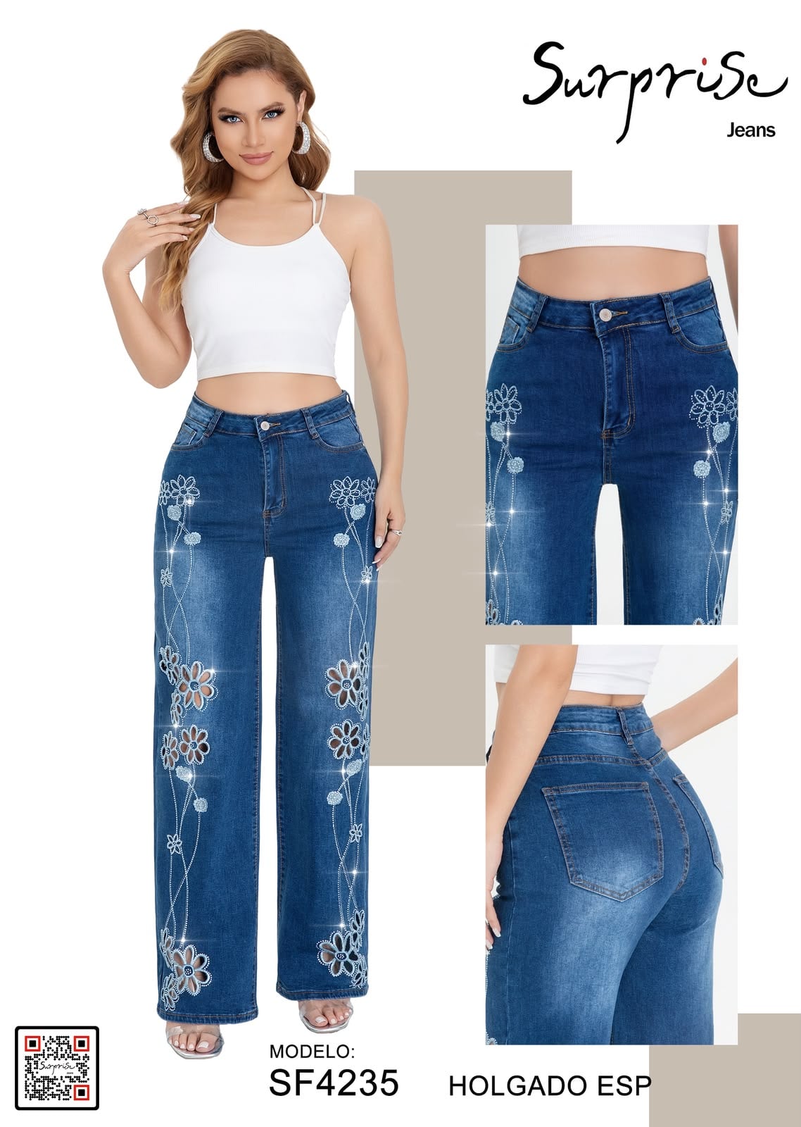 Jeans holgados especial Surprise-SF4235