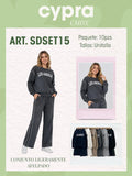 Conjunto de sudadera y pantalón-SDSET15