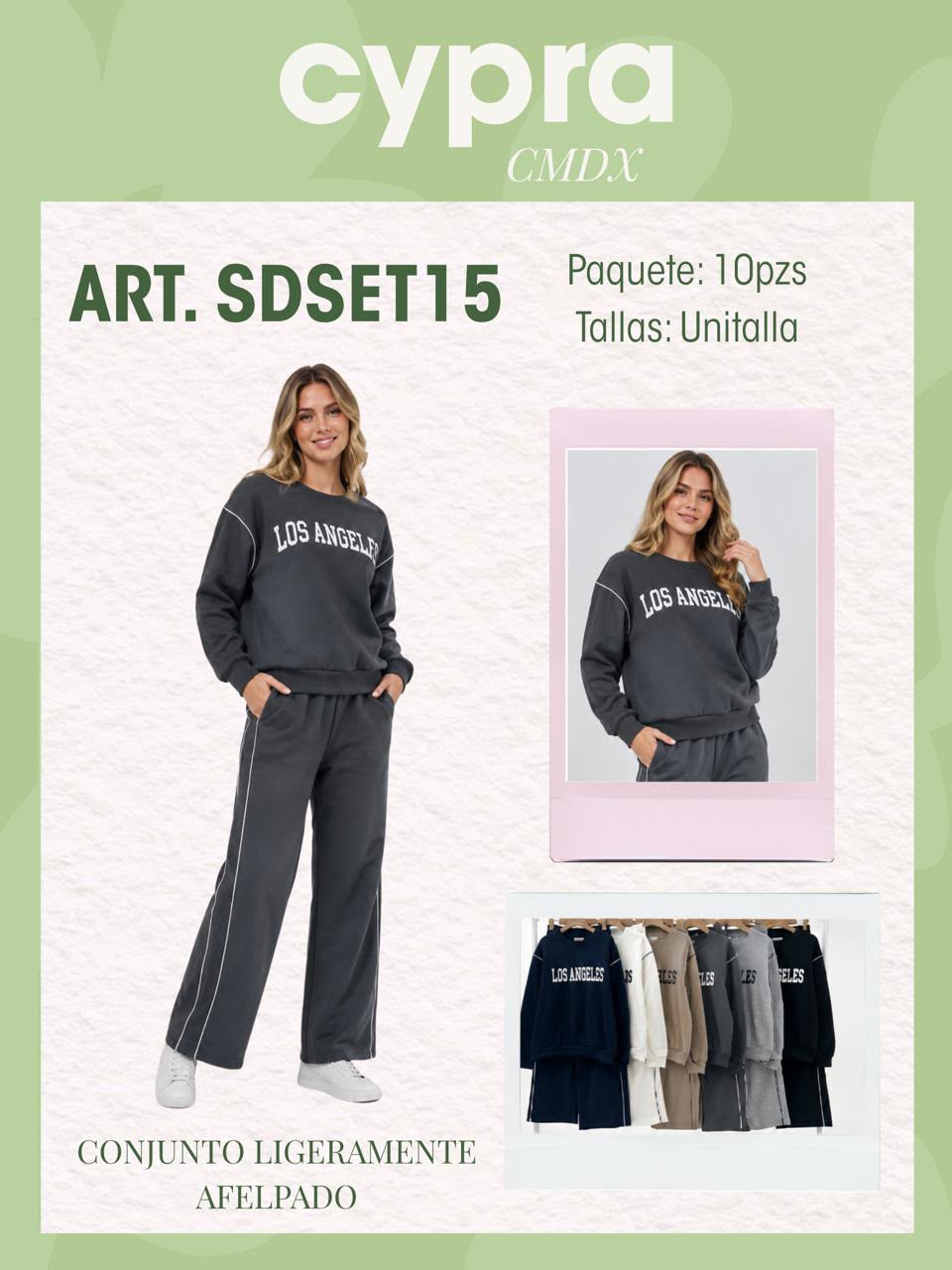 Conjunto de sudadera y pantalón-SDSET15