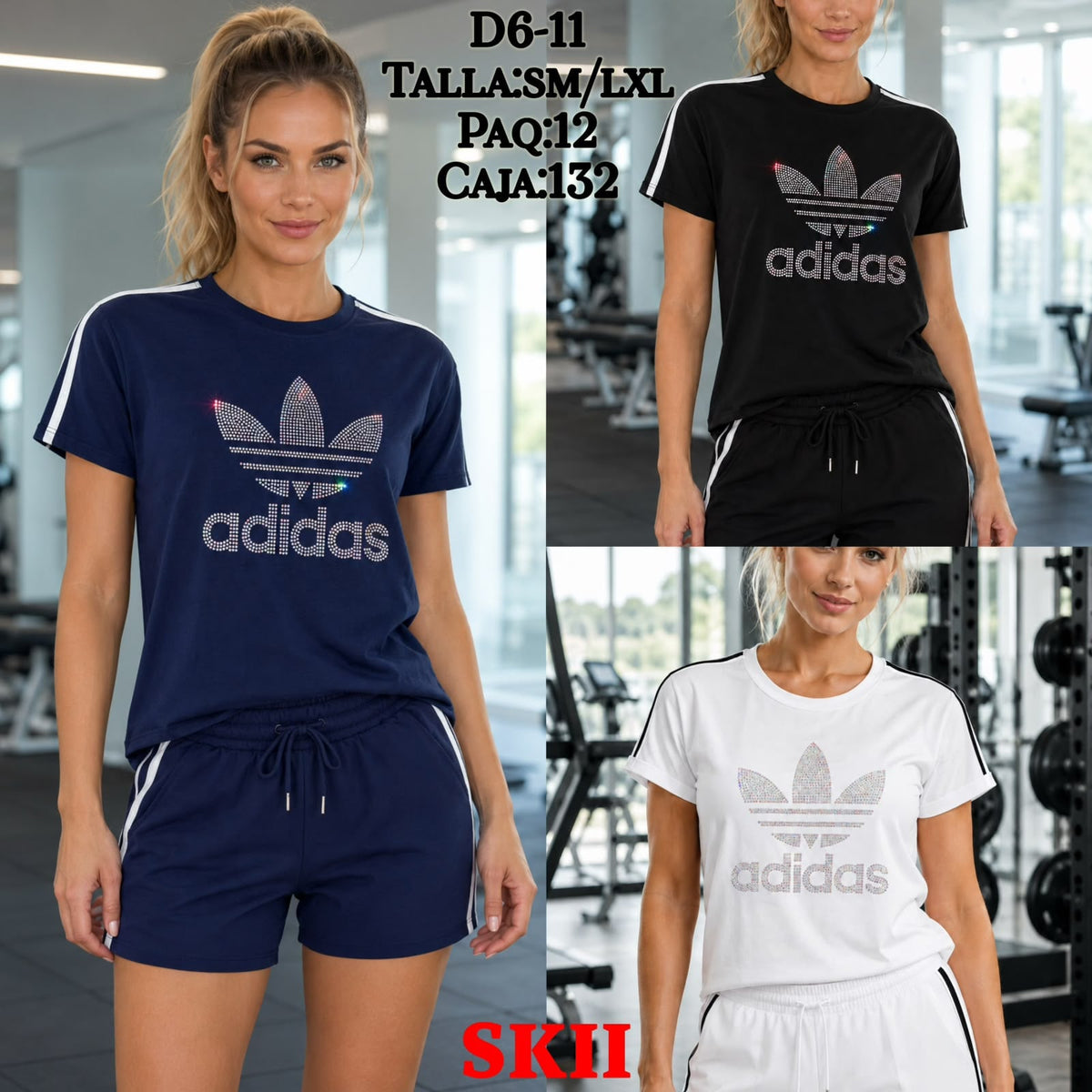 Conjunto deportivo con logo-D6-11