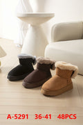 Botas de invierno con forro de peluche-A-5291
