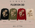 Suéter con flor en 3D-SUE-AL-2736