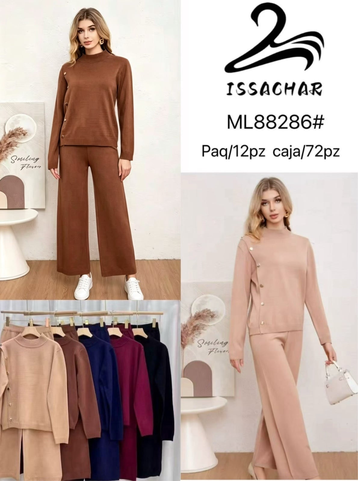 Conjunto de suéter y pantalón-ML88286#
