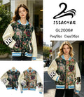 Chamarra tipo universitaria estampada-GL2006#