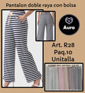 Pantalón de rayas con bolsa-R28